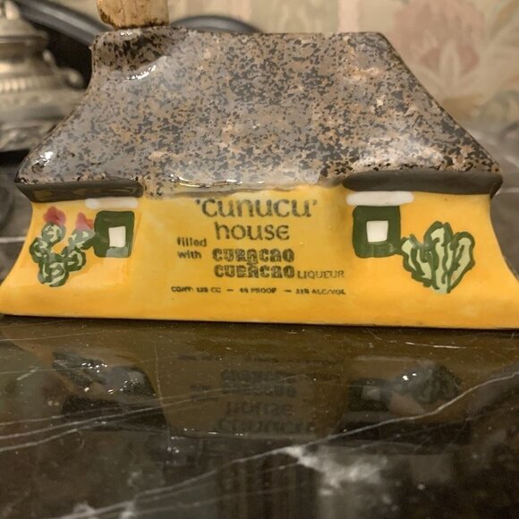 Dutch Antilles Ceramics. Cunucu House w Donkey. Empty Bottle w Cork. AL - Picture 4 of 7